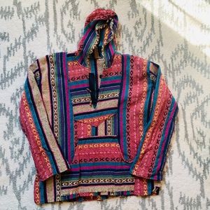 Multi Color Baja Hippie Hoodie